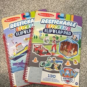 Melissa & Doug Restickable Stickers Flip-Flap Pad - Colorful Fun